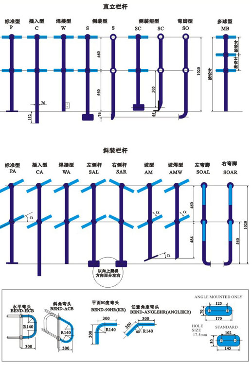 球接栏杆示意图