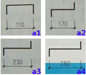 钢结构楼梯的踏步板a1 a2 a3 a4是指的哪些规格？